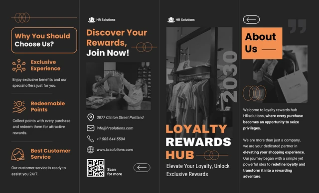 Customer Loyalty Program Brochure - Page 1