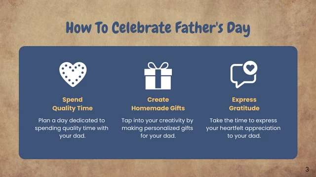 Wood Background Funny Father's Day Presentation - Page 3