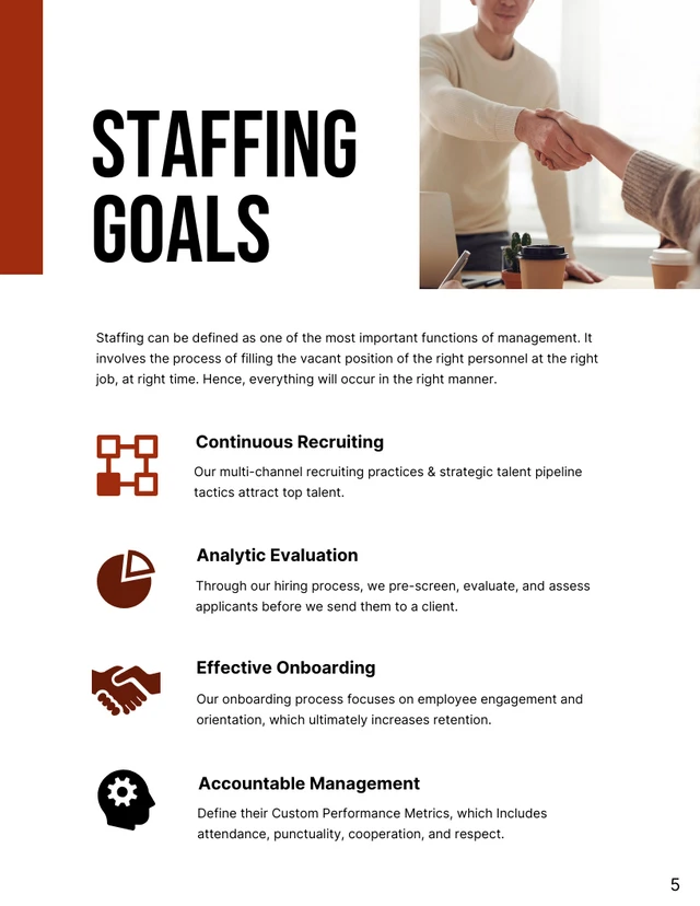 White And Red Minimalist Clean Modern Corporate Staffing Plans - Page 5