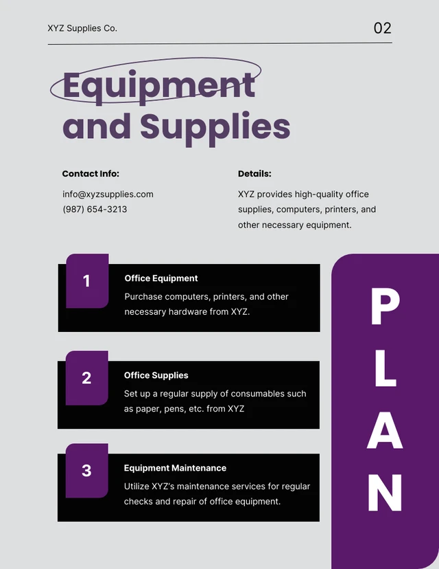 Yellow And Grey Shape Simple Resource Plan - Page 2