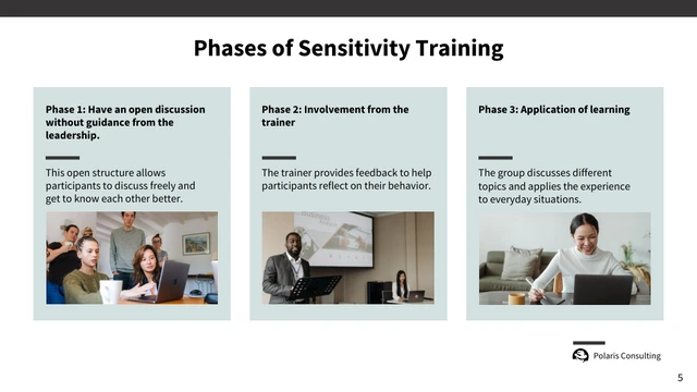 White and Blue Sensitivity Training Presentation Template - Page 5