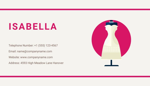 Light Yellow Minimalist Illustration Fashion Business Card - Page 2