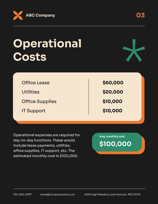 Black Orange And Green Simple Budget Plan - Page 3