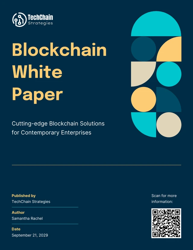 Blockchain White Paper Template - Page 1