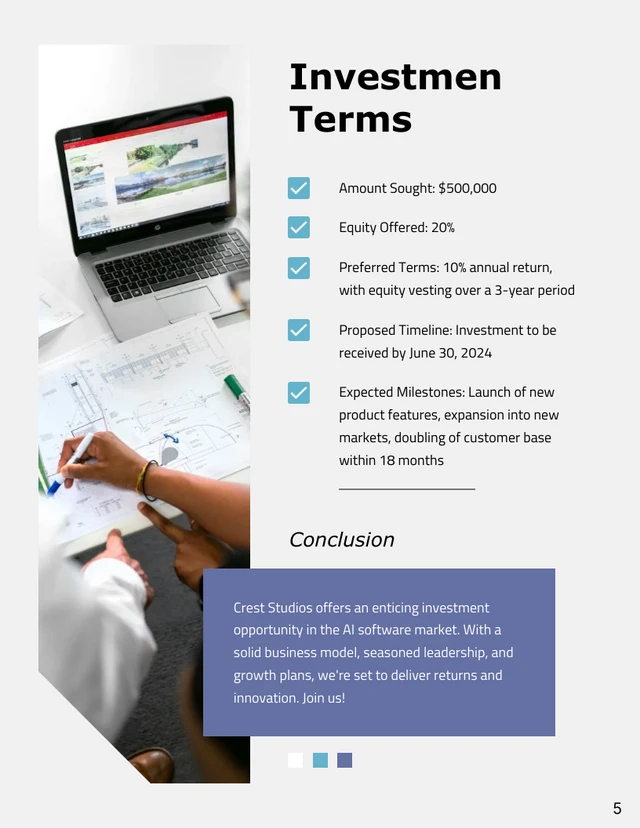 Small Business Investment Proposal - Page 5