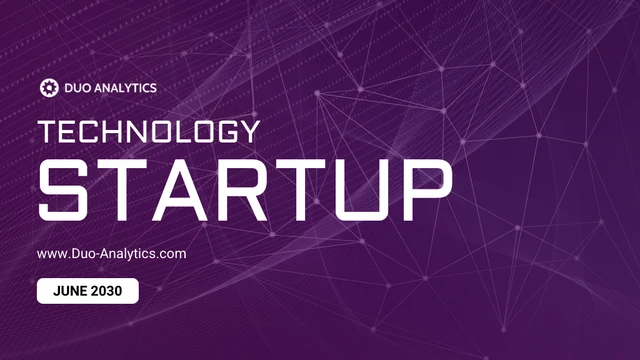 Purple Modern Elegant Colorful Startup Professional Presentation - Page 1