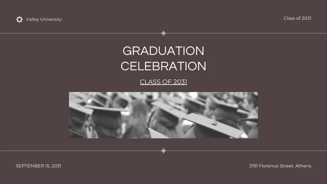 Brown and Cream Minimalist Graduation Presentation - Page 1