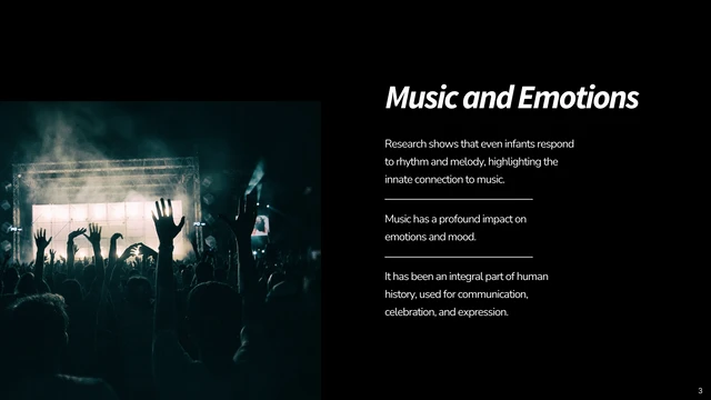 Simple Black Music Presentation - Page 3