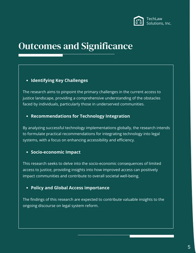 Legal Research Proposal - Page 5