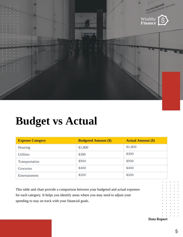 Black and White Minimalist Data Report - Page 5