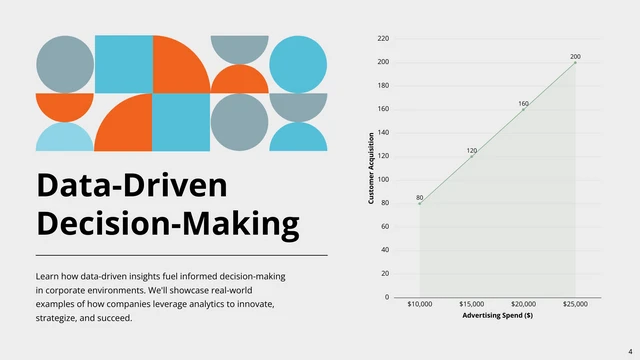 Geometric Orange and Blue Corporate Presentation - Page 4