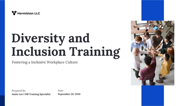 Diversity and Inclusion Training HR Template - Page 1