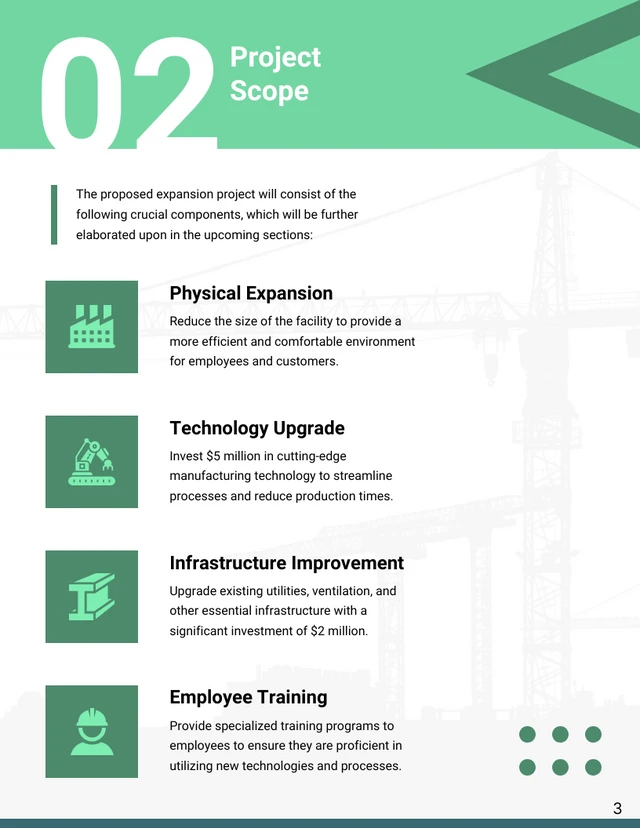 Manufacturing Facility Expansion Proposal - Page 3