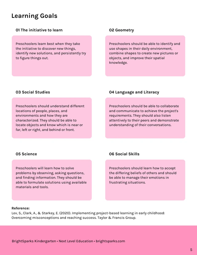 Pink & Dark Grey Project Based Learning Template - Page 5