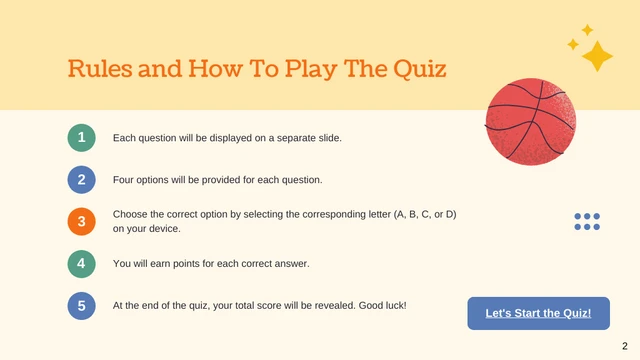 Green Blue Yellow Quiz Presentation - Page 2