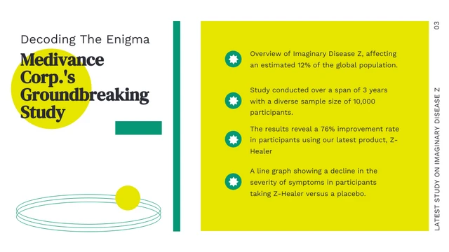 Minimalist Playful Yellow And Green Medical Presentation - Page 3