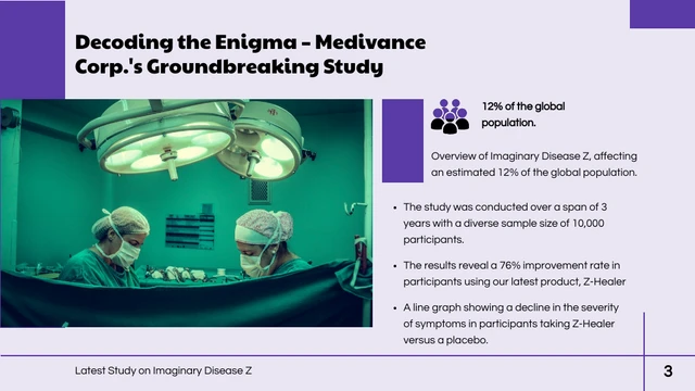 Purple Light Modern Shape Medical Presentation - Page 3