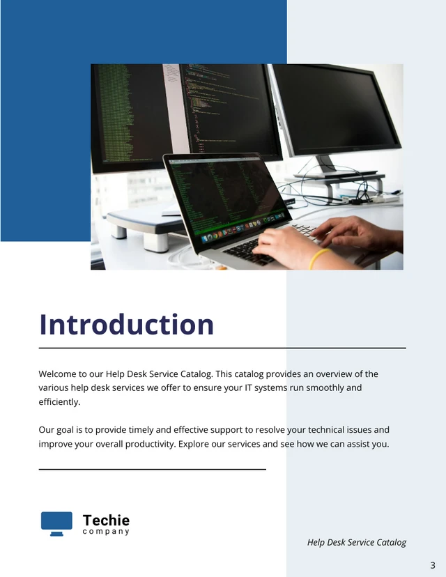 Help Desk Service Catalog Template - Page 3