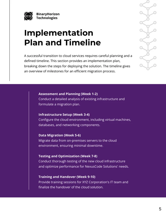 Cloud Service Proposals - Page 5