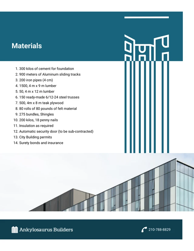 Construction Bid Proposal Template - Page 4