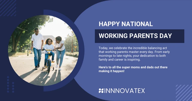 National Working Parents Day Facebook Post Template