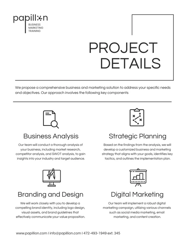 Black And White Simple Elegant Professional Proposal - Page 3