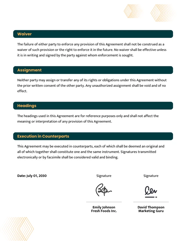 Marketing Consultant Contract Template - Page 5