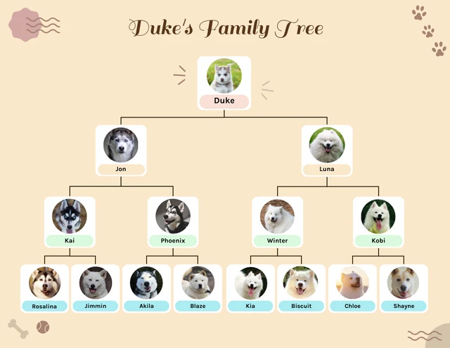 Pet Family Tree Chart