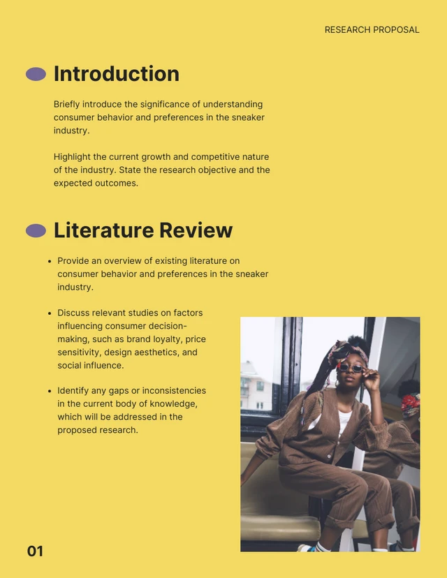 Purple Yellow Clean Modern Research Proposal - Page 2