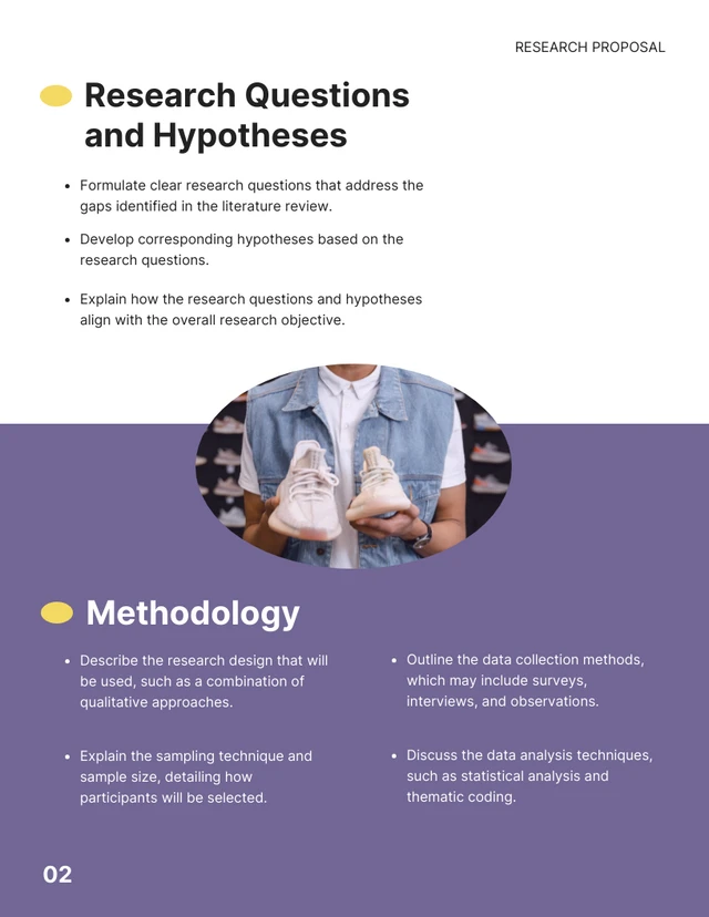 Purple Yellow Clean Modern Research Proposal - Page 3