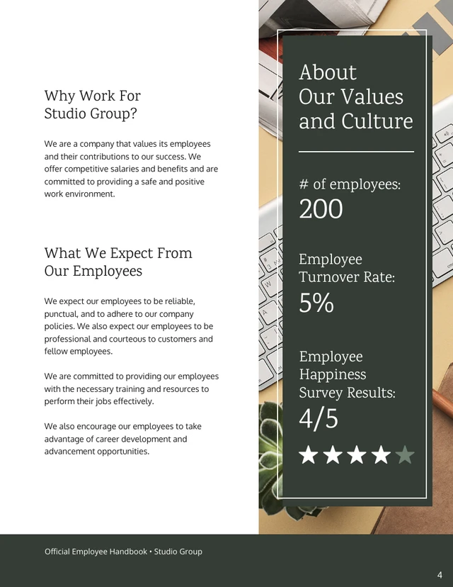 Employee Handbook Template - Page 4