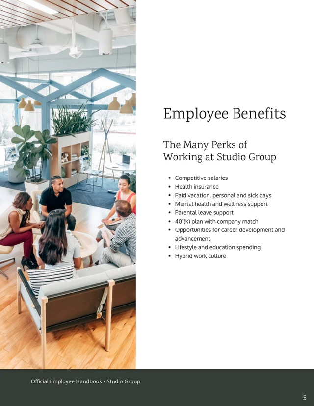 Employee Handbook Template - Page 5