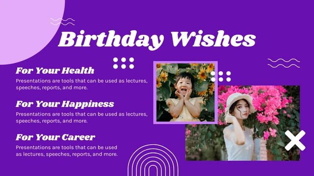 Purple And White Modern Minimalist Greeting Birthday Presentation - Page 4