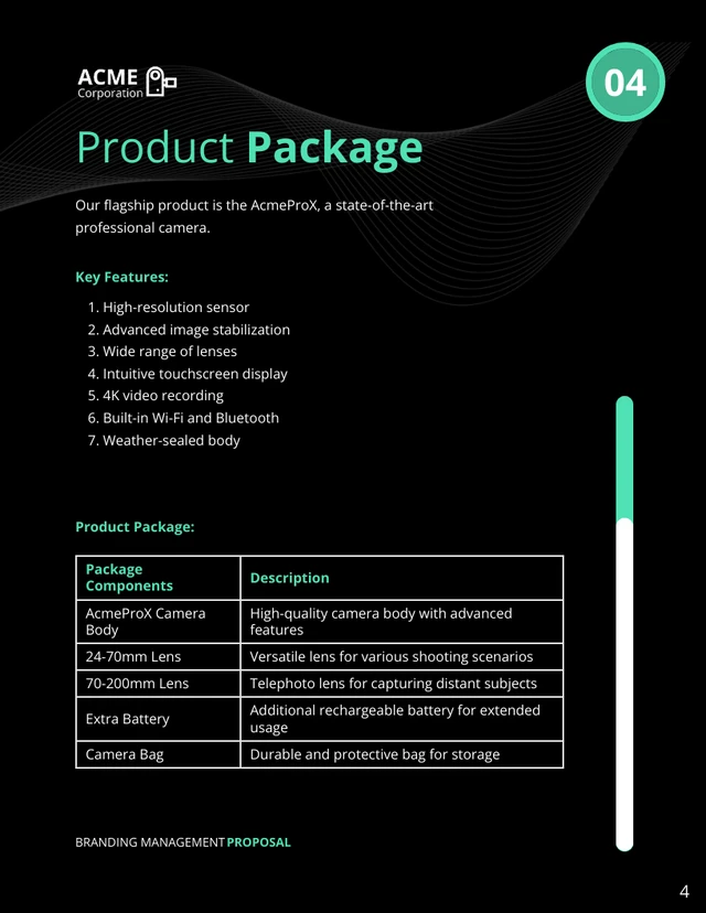 Dark Green Minimalist Brand Management Proposal - Page 4