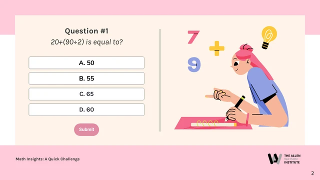 Pink Yellow Green Quiz Presentation - Page 2