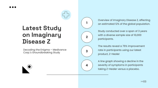 Easy Blue Simple Medical Presentation - Page 3