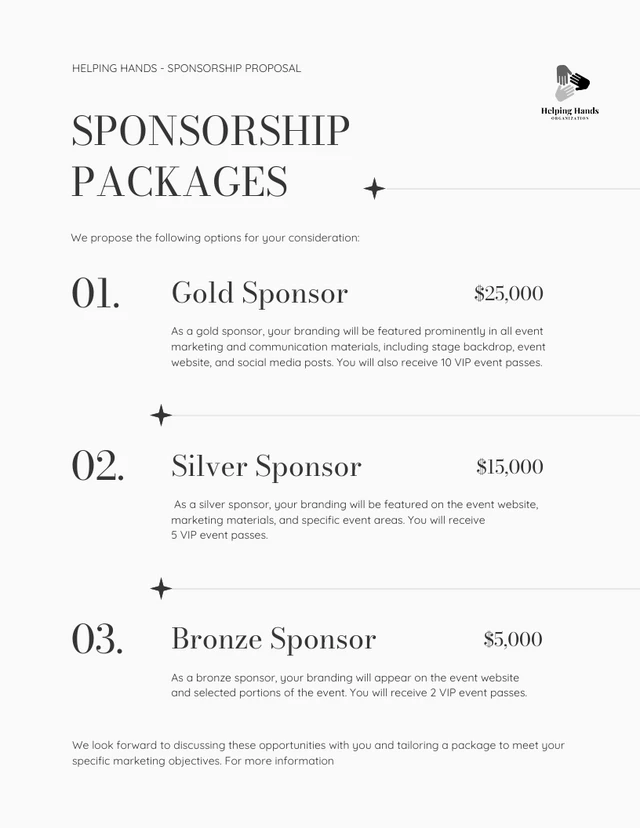 White Clean Minimalist Sponsorship Proposal - Page 5