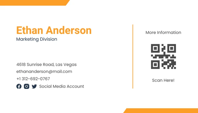 White Orange Automotive Car Rent Business Card - Page 2