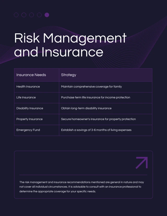 Dark Purple Simple Financial Plans - Page 5