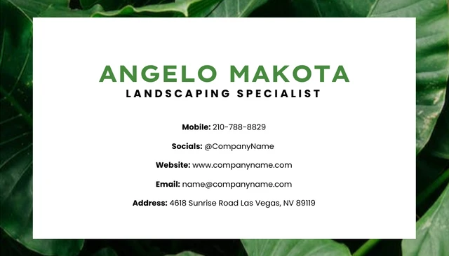 White Simple Photo Landscaping And Lawn Care Business Cards - Page 2