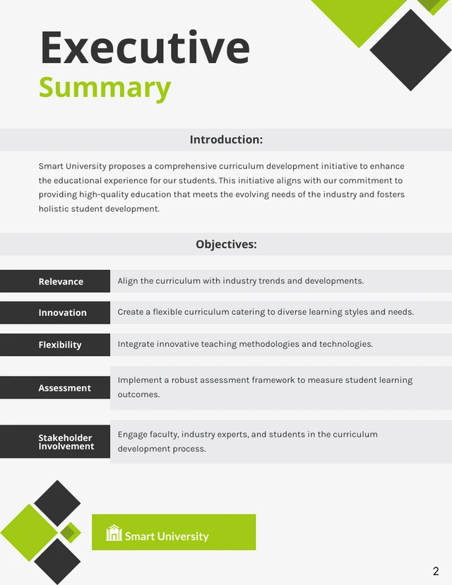 Curriculum Development Proposal - Page 2