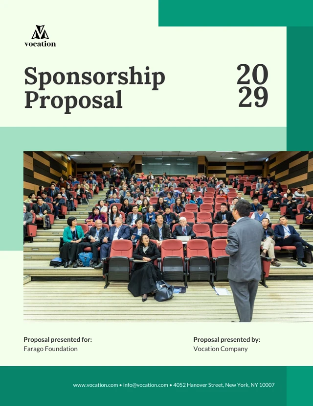 Green Simple Sponsorship Proposal - Page 1