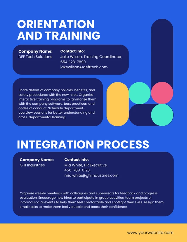 Blue Colorful Simple Onboarding Plan - Page 4