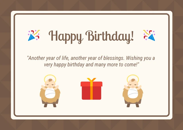 Brown And White Minimalist Playful Wishing Birthday Postcard - Page 1