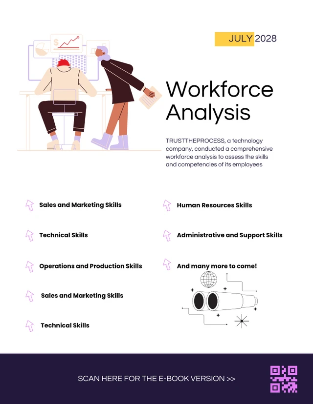 Purple Flat Illustration Staffing Plan - Page 5