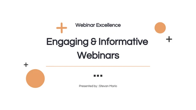 Orange Minimalist Webinar Presentations - Page 1