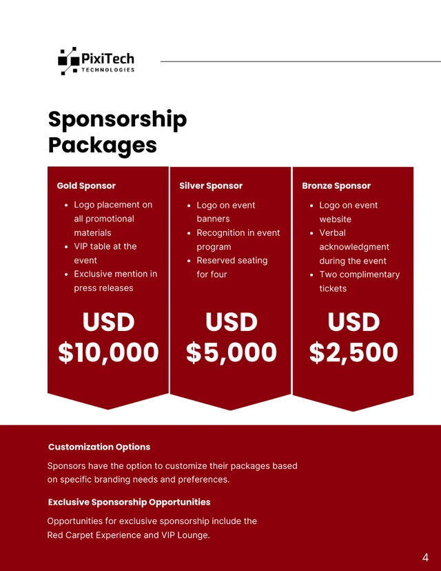 Sponsorship Proposal - Page 4