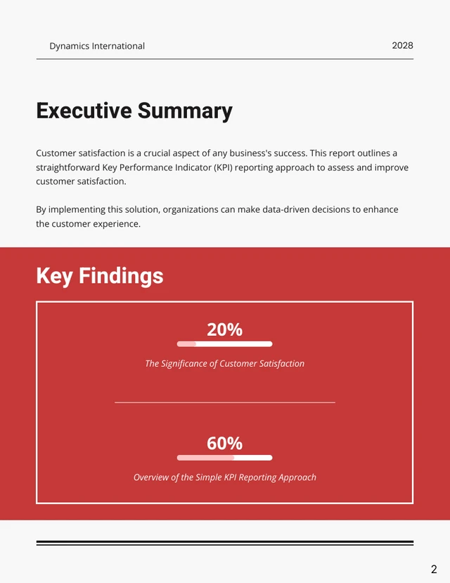 Gray And Red Modern KPI Reports - Page 2