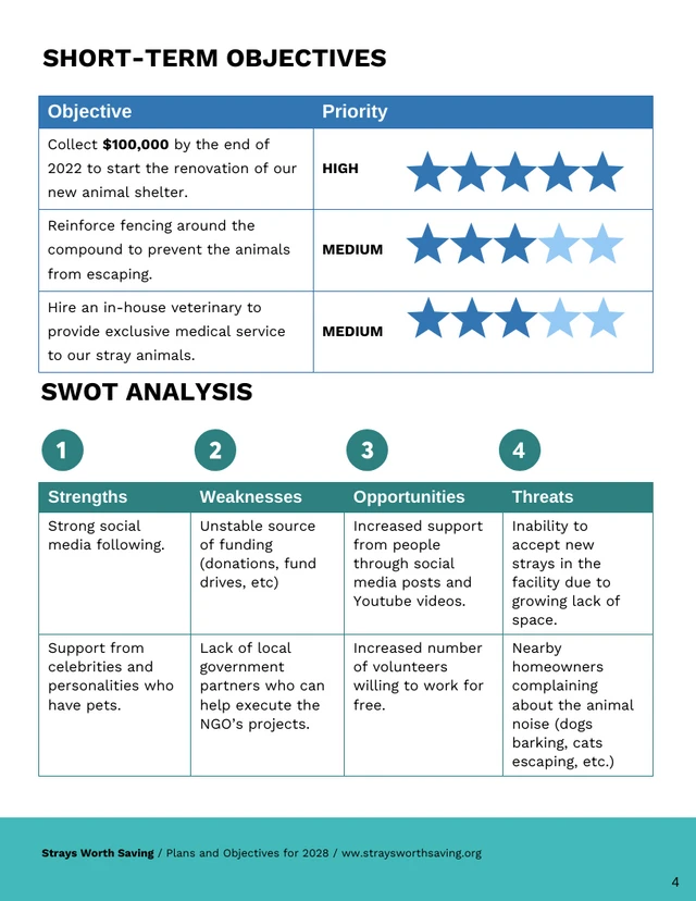 Non Profit Organization Business Plan Template - Page 4