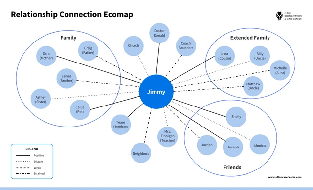 Relationship Connection Ecomap Template